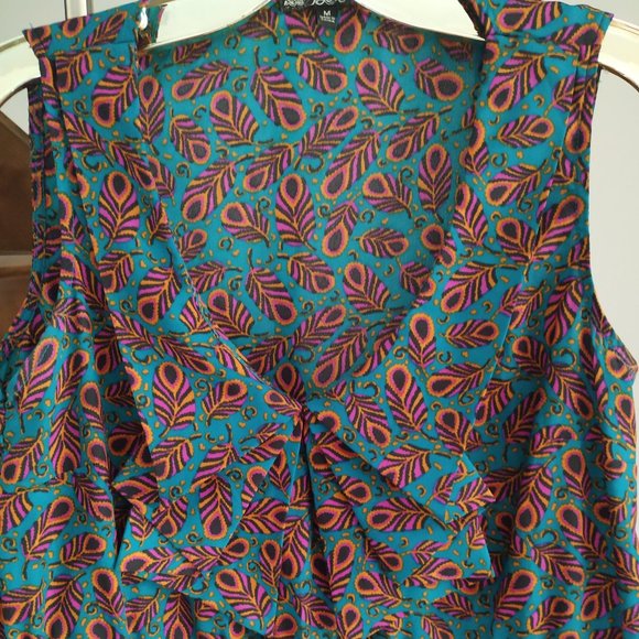 M👗BeBop Vintage Inspired sleeveless ruffles dress with pockets - Picture 10 of 10